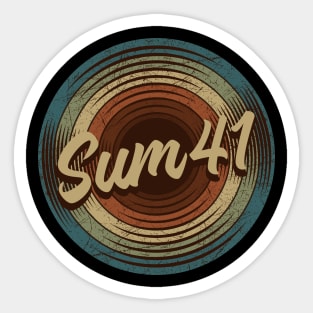 Sum 41 Vintage Vinyl Sticker